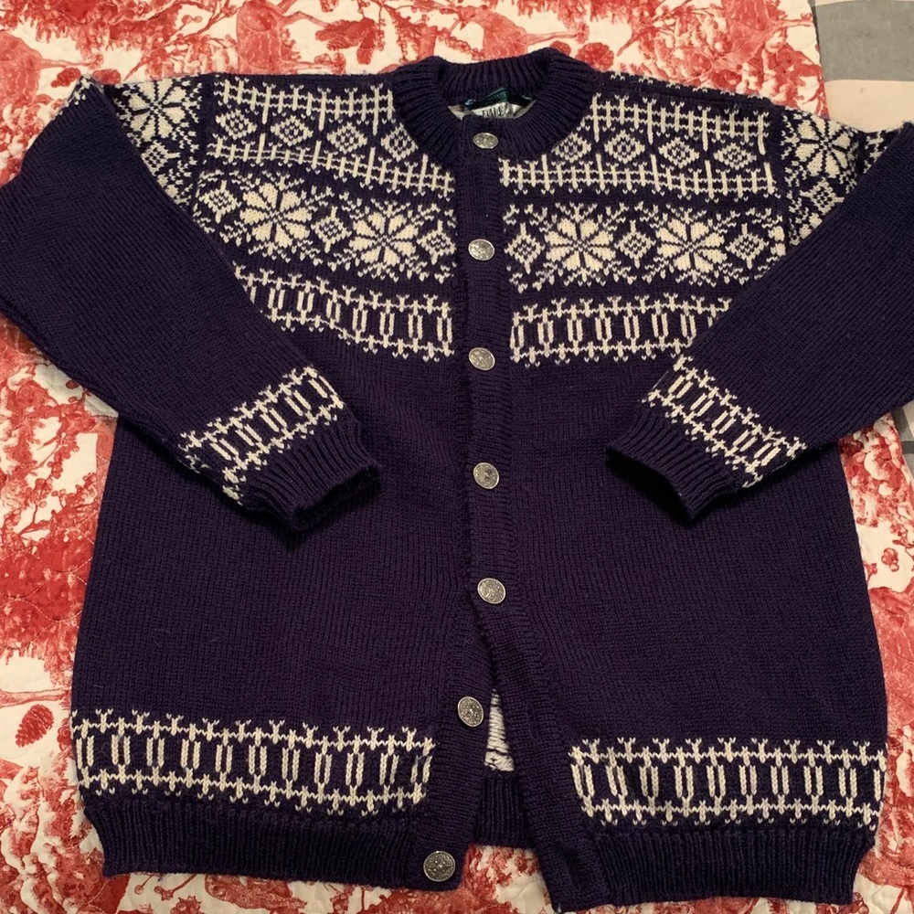 Dale of Norway Fair Isle Cardigan Size M
